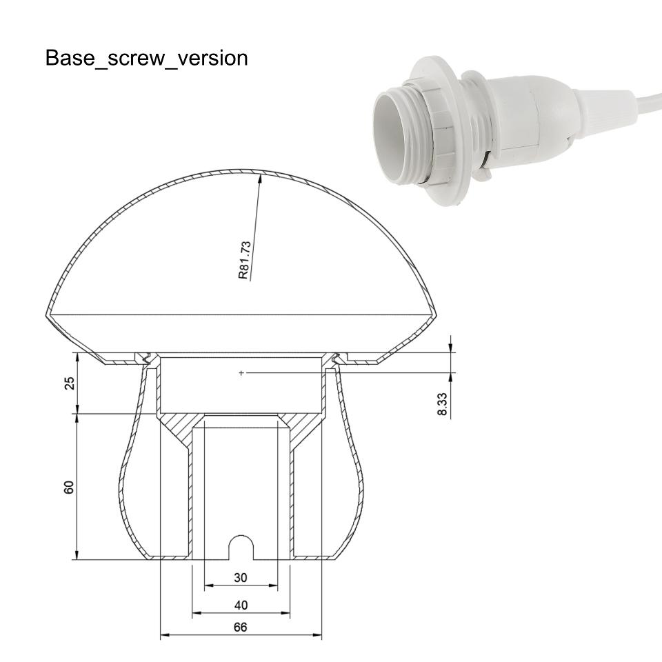 Mushroom lamp “Boletus Edulis” parametric