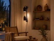 Modular Wall Light in a moody Mediterranean interior