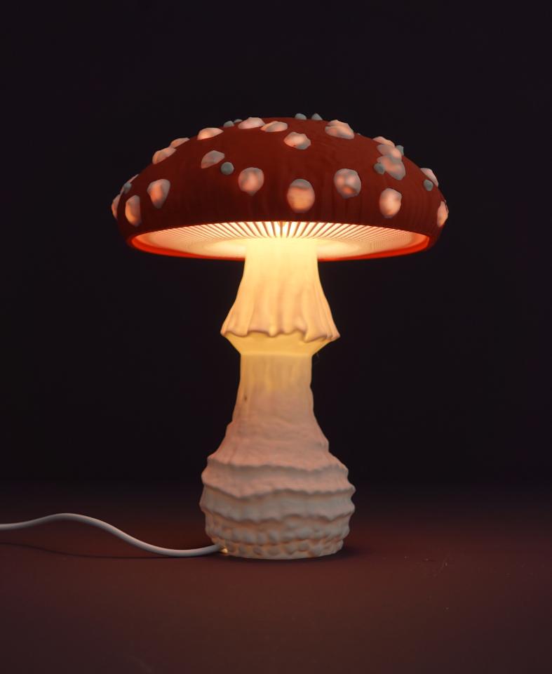 Mushroom lamp “Amanita Muscaria”