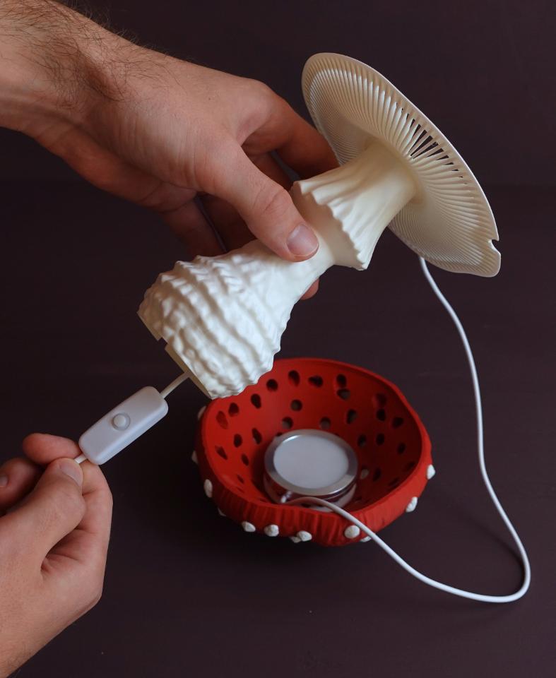 Mushroom lamp “Amanita Muscaria”