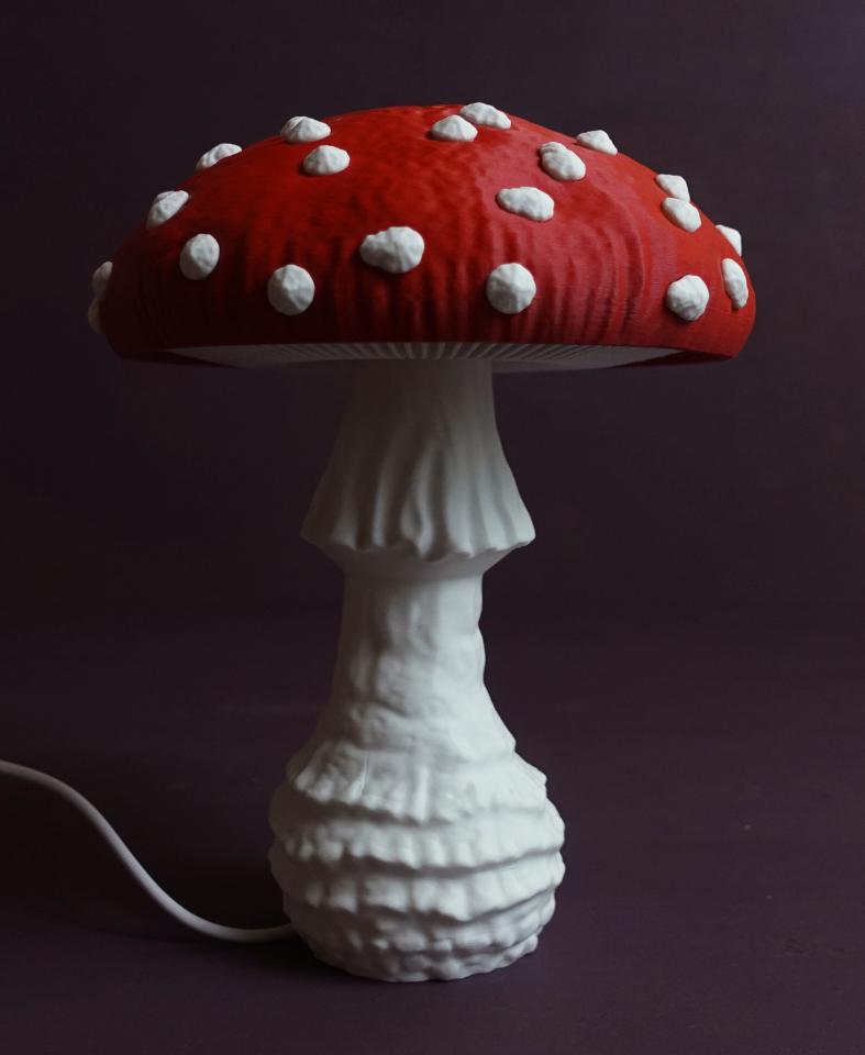 Mushroom lamp “Amanita Muscaria”