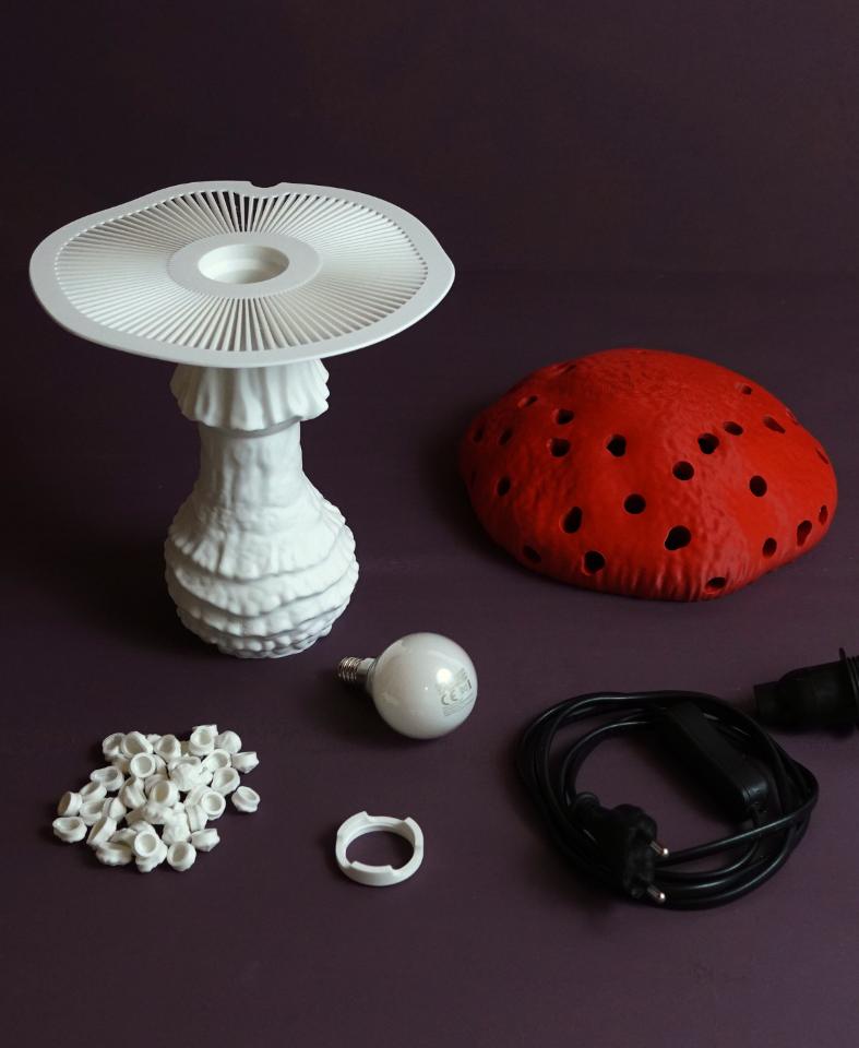 Mushroom lamp “Amanita Muscaria”