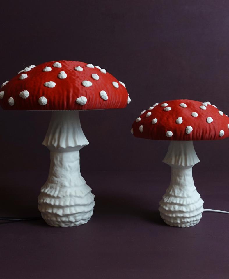 Mushroom lamp “Amanita Muscaria”