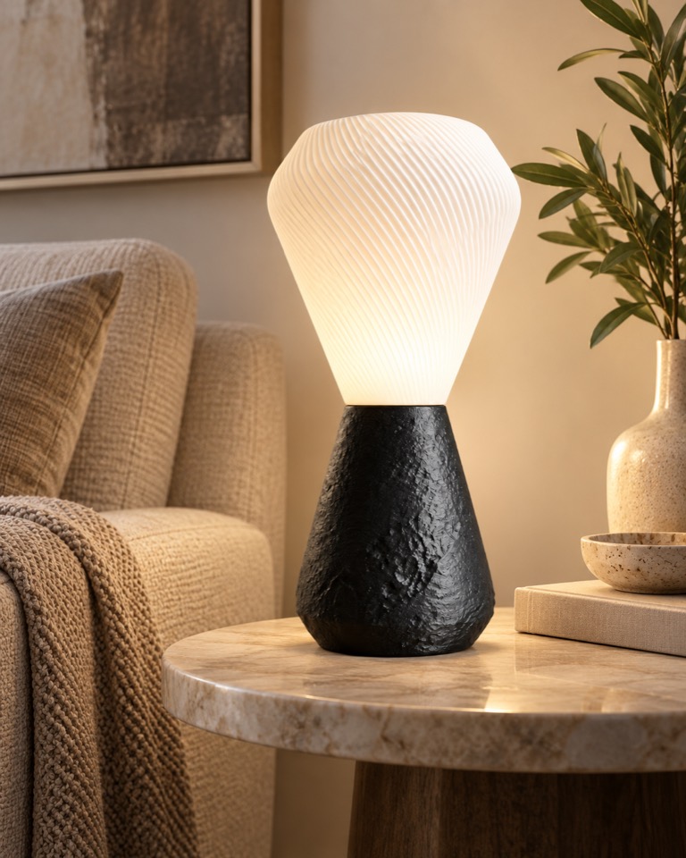 Lampe Soar dans un salon contemporain